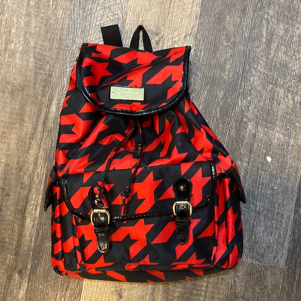 Jessica Simpson brand new, black and red backpack
